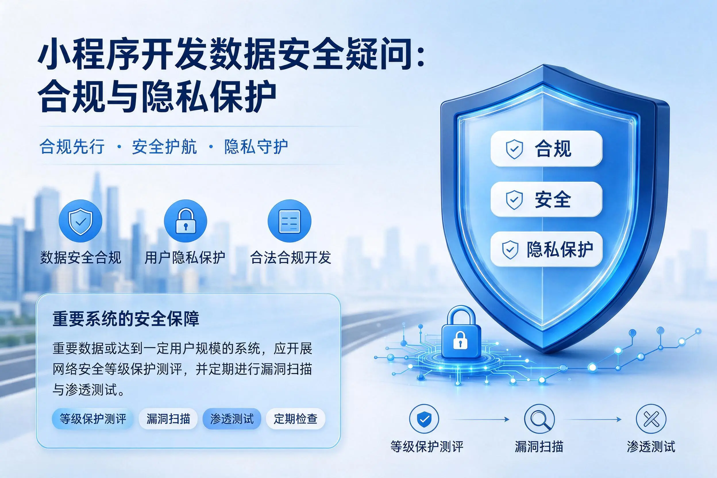 重庆城区小程序开发数据安全疑问:合规与隐私保护