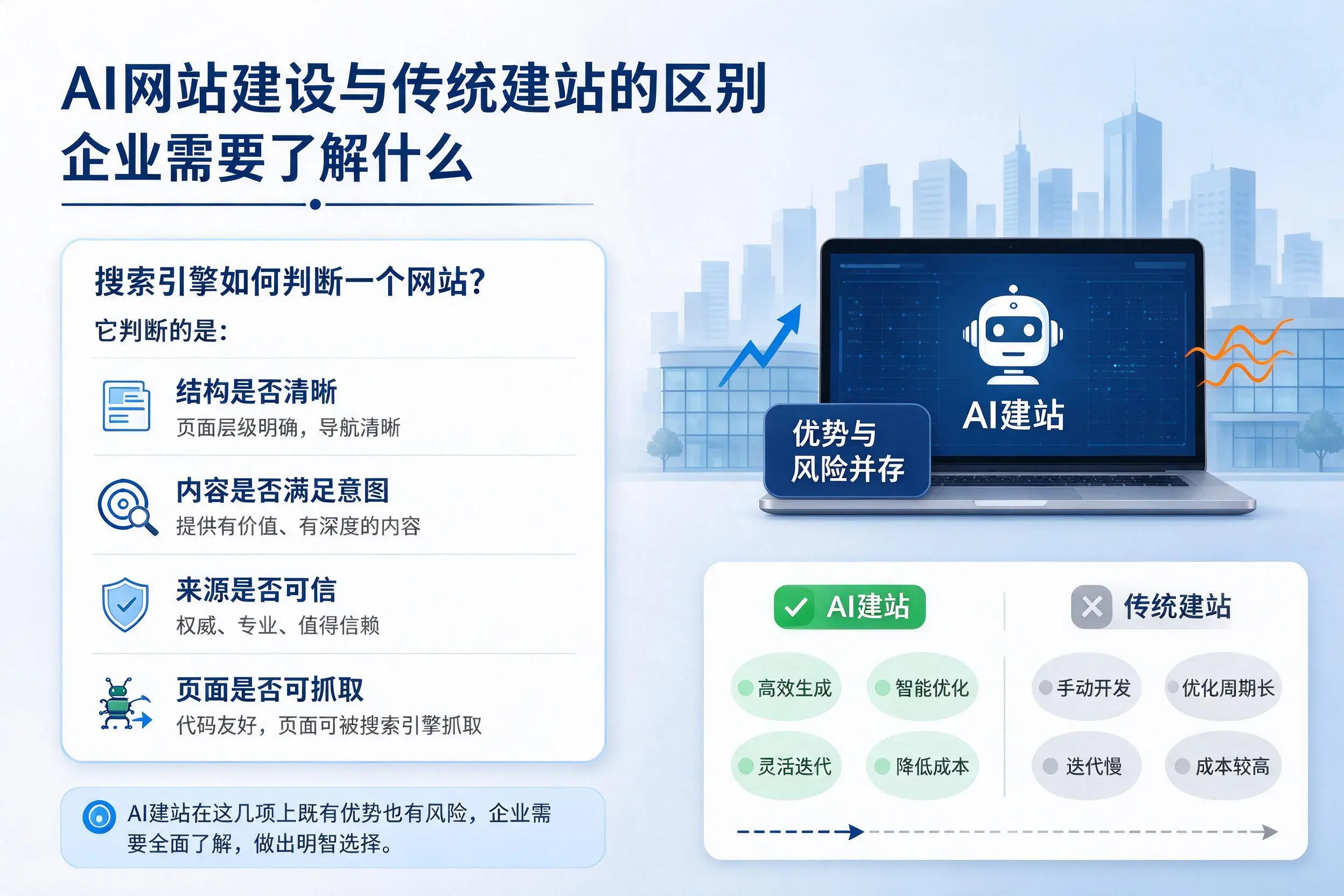 AI网站建设与传统建站的区别,重庆城区企业需要了解什么