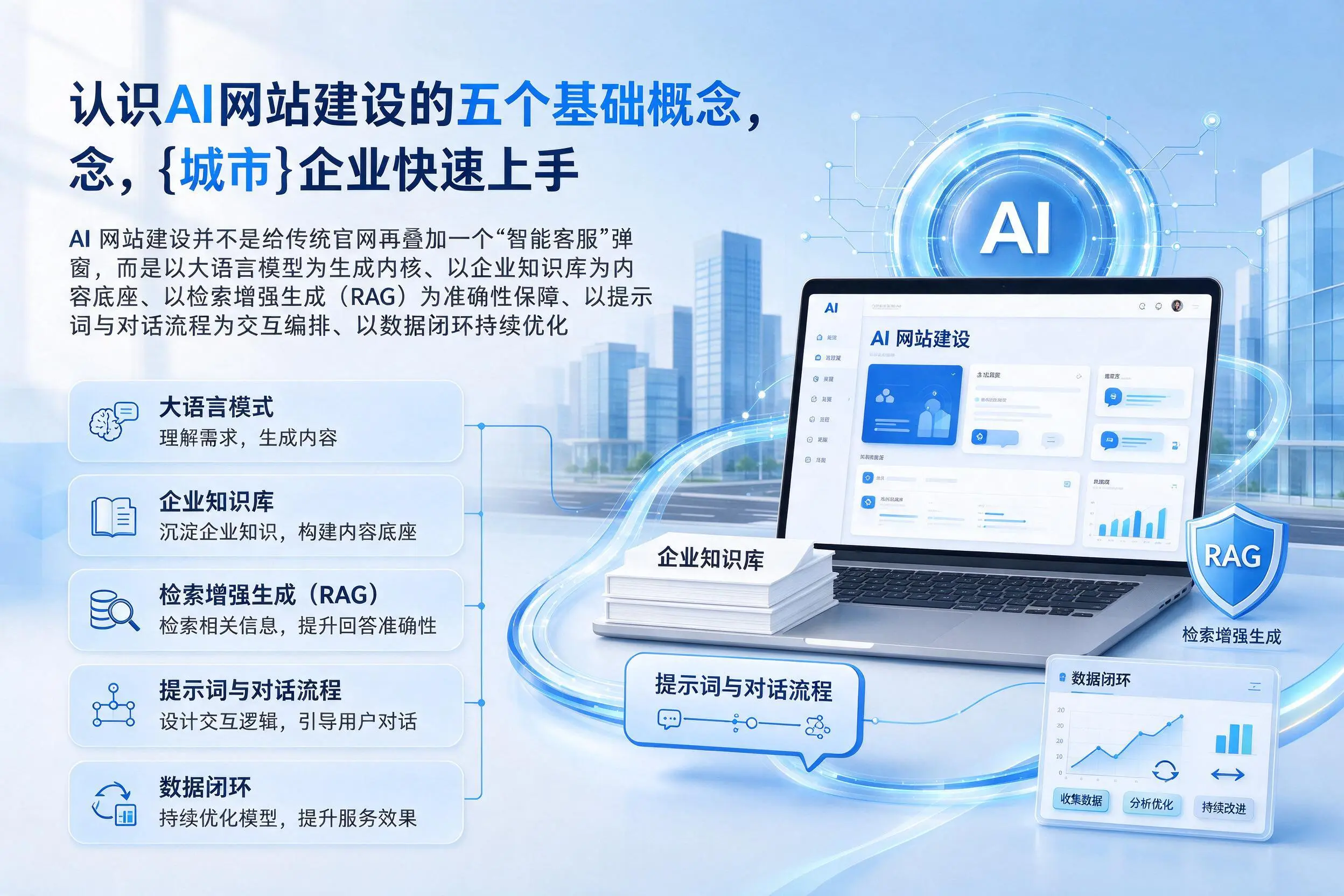 认识AI网站建设的五个基础概念，重庆城区企业快速上手