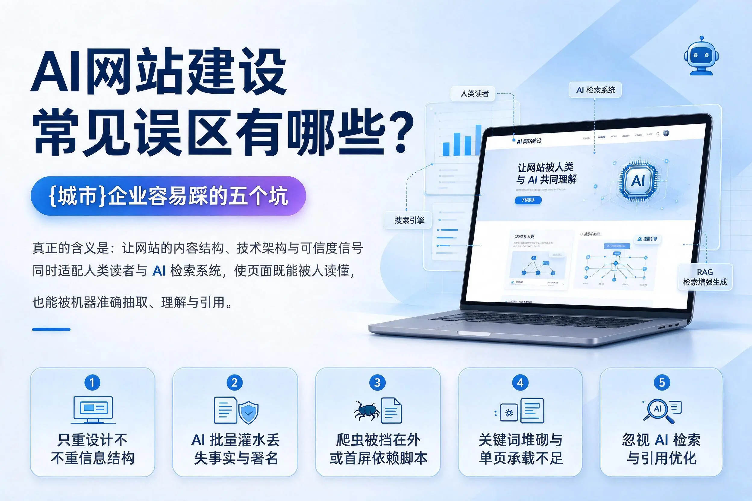 AI网站建设常见误区有哪些?重庆城区企业容易踩的五个坑