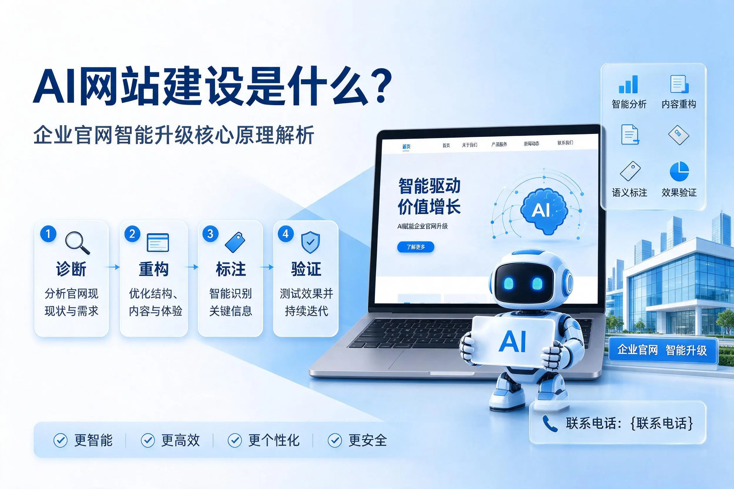 AI网站建设是什么？重庆城区企业官网智能升级核心原理解析