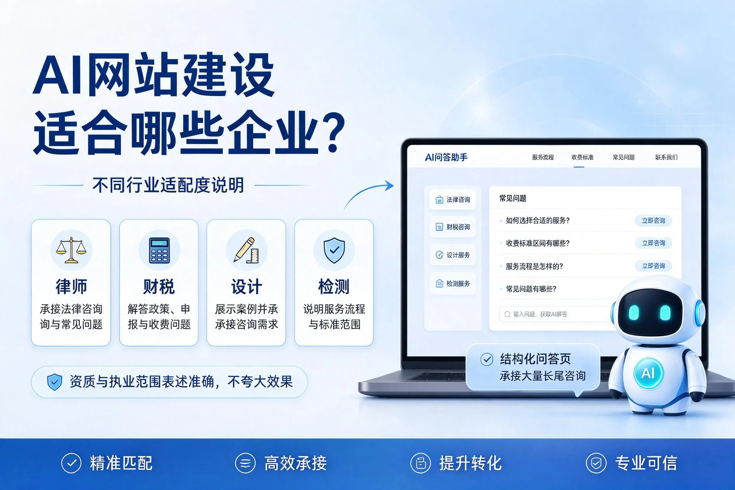 AI网站建设适合哪些企业？重庆城区不同行业适配度说明