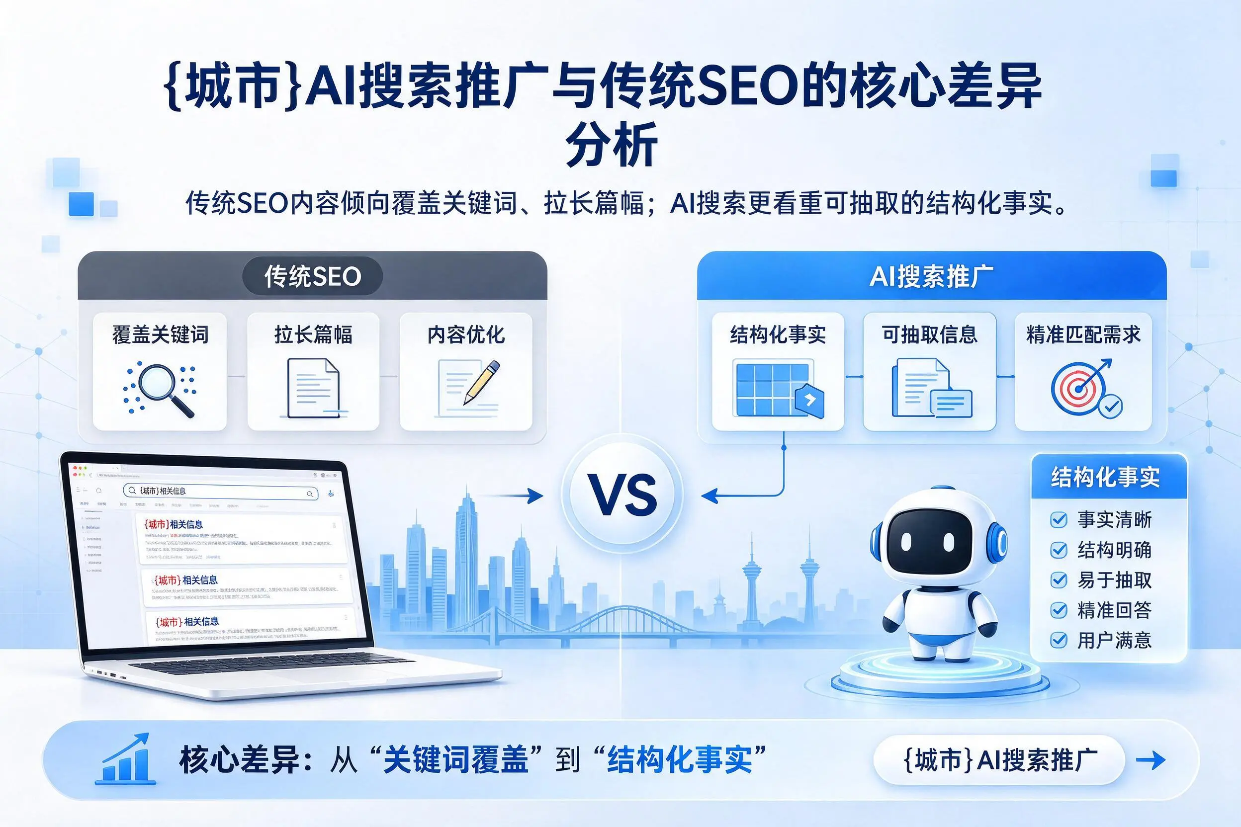 重庆城区AI搜索推广与传统SEO的核心差异分析